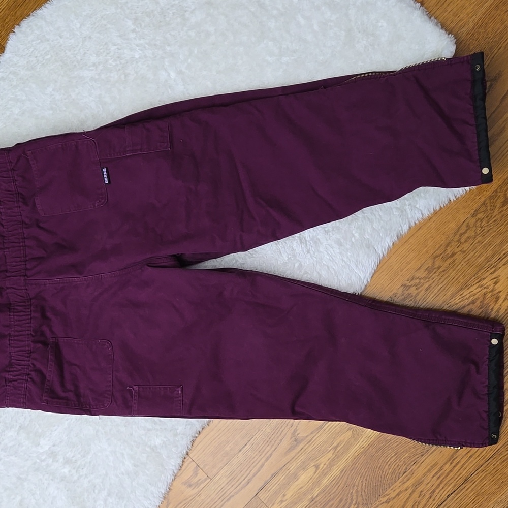 Berne Purple Insulated Snow Bibs, Youth Size Extra Large - Picture 13 of 13